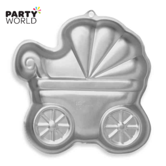 Baby Pram  Cake Tin – For Hire (Christchurch Store Pick Up Only) GENDER REVEAL