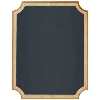 Chalkboard MDF Easel Sign With Natural Wood Edges