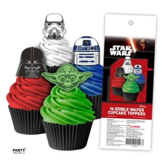 star wars edible wafer cupcake toppers