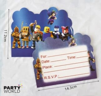 roblox party invitations