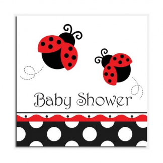 Ladybug Baby Shower Napkins (8)