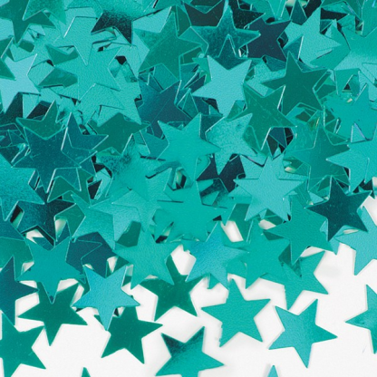 Teal Star Confetti
