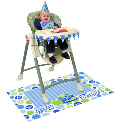 Turtle 1st Birthday High Chair Set