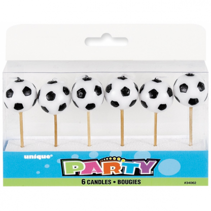 Soccer Party Candles (6)