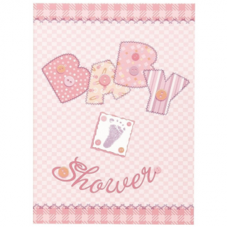 Baby Pink Stitching Invitations (8)