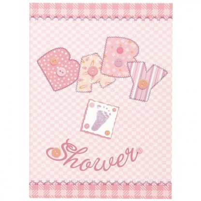 Baby Pink Stitching Invitations (8)
