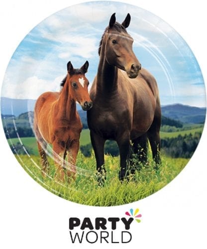 Horse And Pony Party Plates 7in (8)