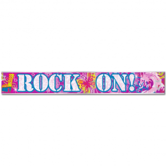 Rock On Party Banner