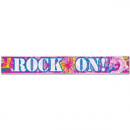 Rock On Party Banner
