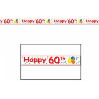 Happy 60th Party Banner