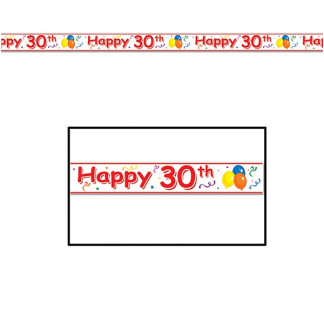 Happy 30th Party Banner Tape