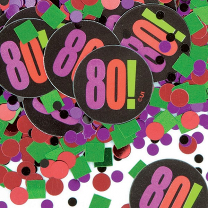 80th Birthday Cheer Confetti