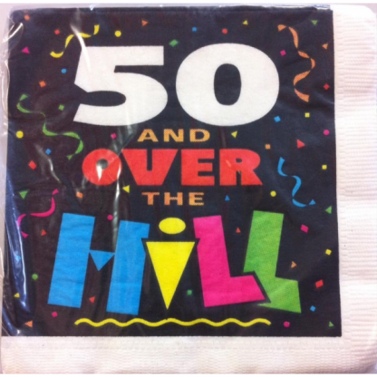 50 and Over the Hill Beverage Napkins (16)