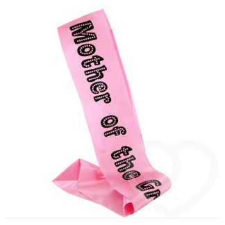 Mother Of the Groom Sash - Pink