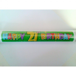 Happy 21st Birthday Banner Roll