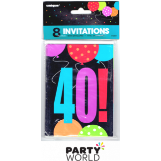 40th Birthday Invitations (8)