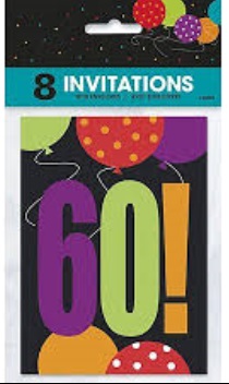 60th birthday invitations