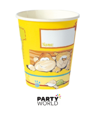 jungle themed paper cups