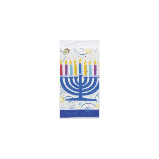 Festive Hanukkah Plastic Tablecover
