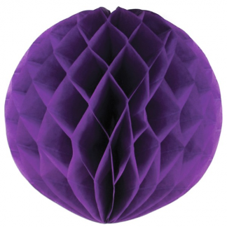 Purple Honeycomb Lantern - 25cm