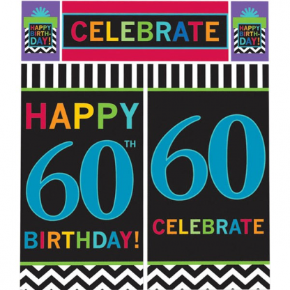 60th Birthday Wall Decorating Kit