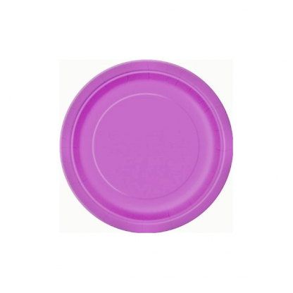 Pretty Purple Paper Plates 9in (8)