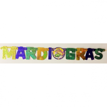 Mardi Gras Cutout Banner