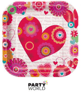 valentines day paper plates