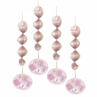Baby Pink Stitching Hanging Decorations (4)