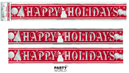 happy holidays christmas banner