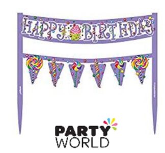 cupcake birthday banner