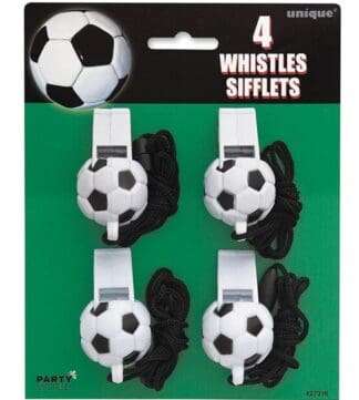 soccer party whistles party favours