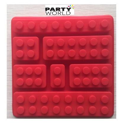 Square Lego Brick Silicone Mould - random colour