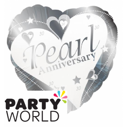 Pearl - 30th Wedding Anniversary Foil Balloon