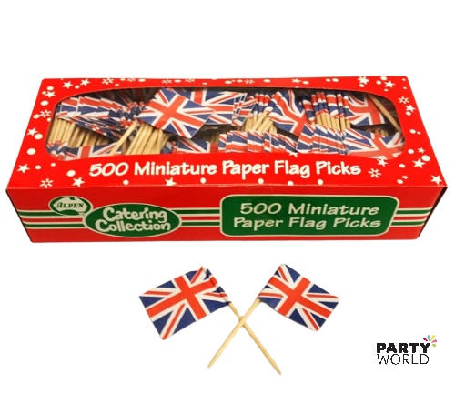 union jack toothpicks flags