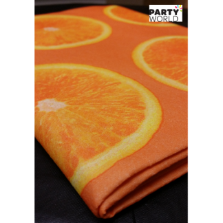 Orange Airlaid Paper Table Cover - Small