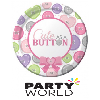 Cute As A Button Girl Side Plates (8)