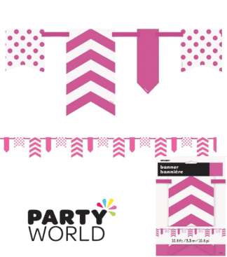 pink flag banner