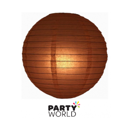Paper Lanterns - Brown/Chocolate 12inch (3)