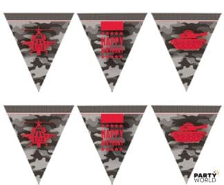 camouflage army party banner