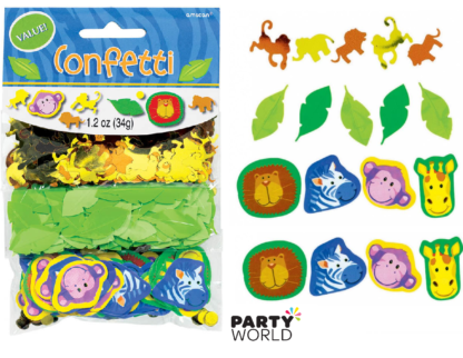 jungle animals confetti