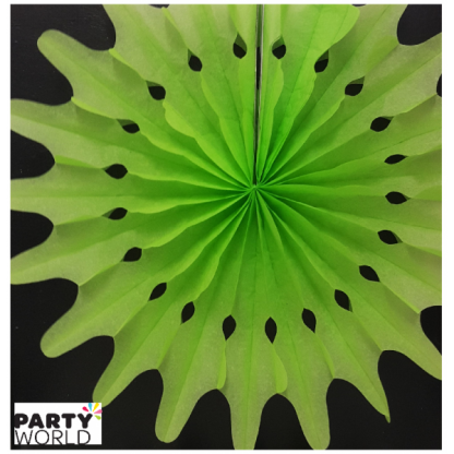 Green Decorative Paper Fan - 40cm