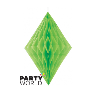 Lime Green Diamond Paper Decoration (14inch)
