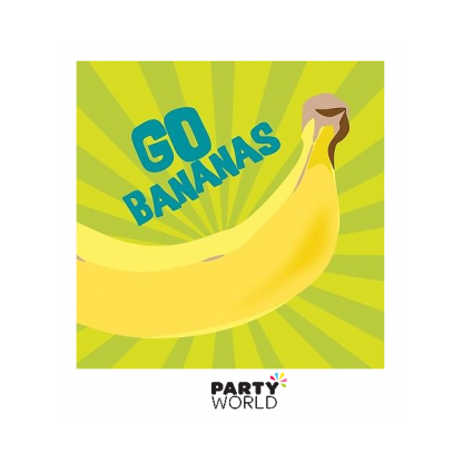 Monkeyin Around "Go Bananas" Beverage Napkins (16)