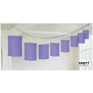 Purple Paper Lantern Garland