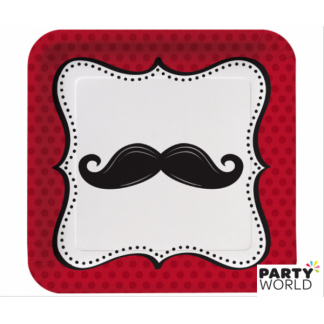 Mustache Paper Plates - 9inch (8)