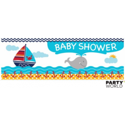 Ahoy Matey Giant Party Banner 'Baby Shower'