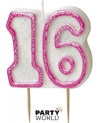 pink 16th candle