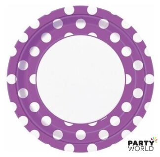 purple dot plates