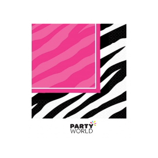 Zebra Party Beverage Napkins (16)